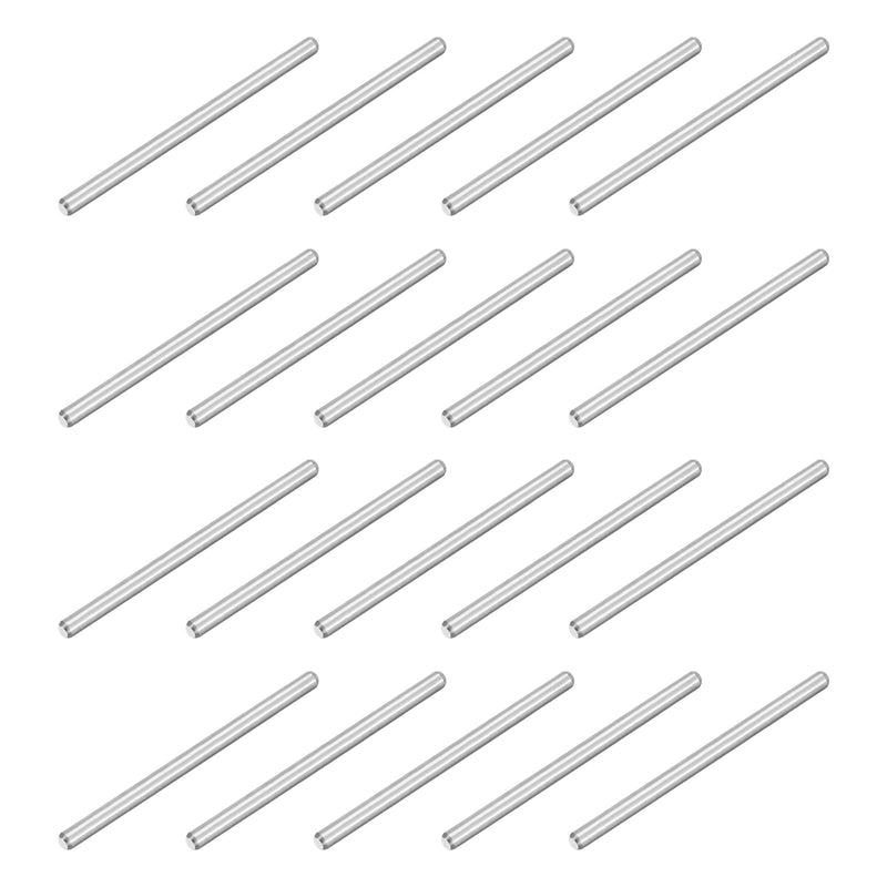 [Australia - AusPower] - uxcell 120Pcs M2 x 30mm 304 Stainless Steel Dowel Pin, Cylindrical Shelf Support Peg Pin Parallel Pin Fastener for Mechanical Manufacturing, Industry, Furniture Installation, Silver M2x30mm 120 