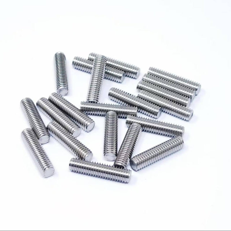 [Australia - AusPower] - M6x 25mm Fully Threaded Rod 1mm Thread Pitch 304 Stainless Steel Right Hand Threaded Rods Bar Studs 20 Pcs M6x25 