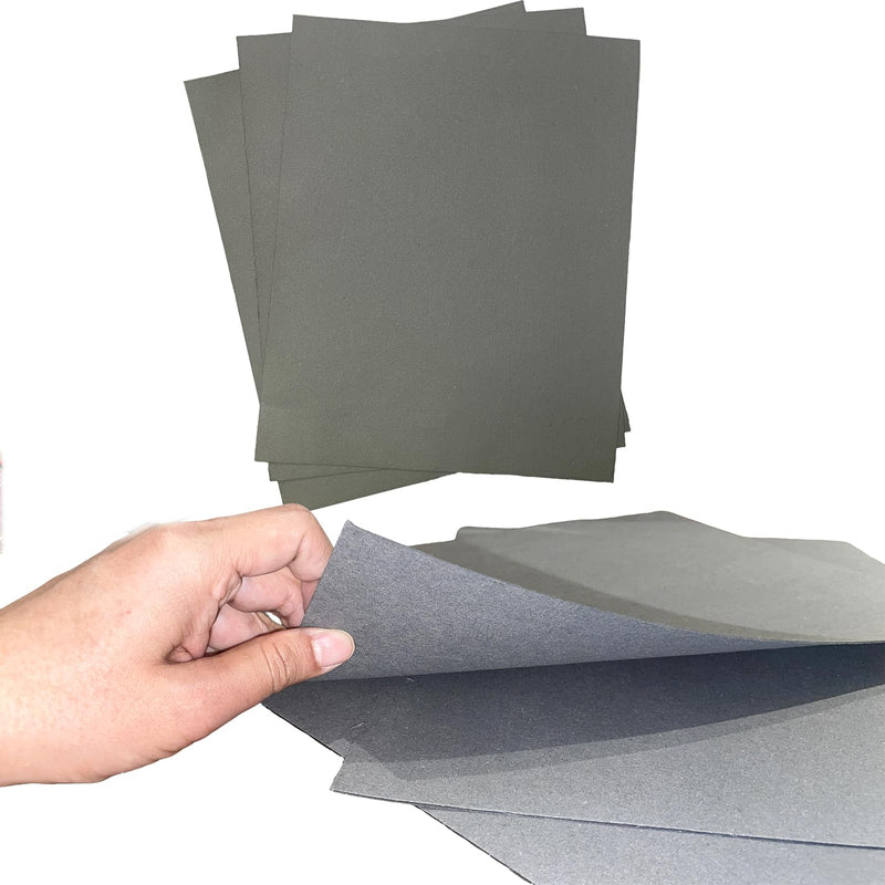 [Australia - AusPower] - Non-Asbestos Gasket Material Kit - 3 Sheets 15"x11.8" Oil-Resistant & High-Temperature (550°F), Stable Sealing for Small Engine Repair, Lawn Mower, Motorcycle, Generator - 0.8mm/1mm/1.2mm 15"x11.8" 3 Gray 