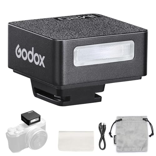 Godox iM20 Mini Flash, USB C Charging Built-in Battery with 5 Levels ower