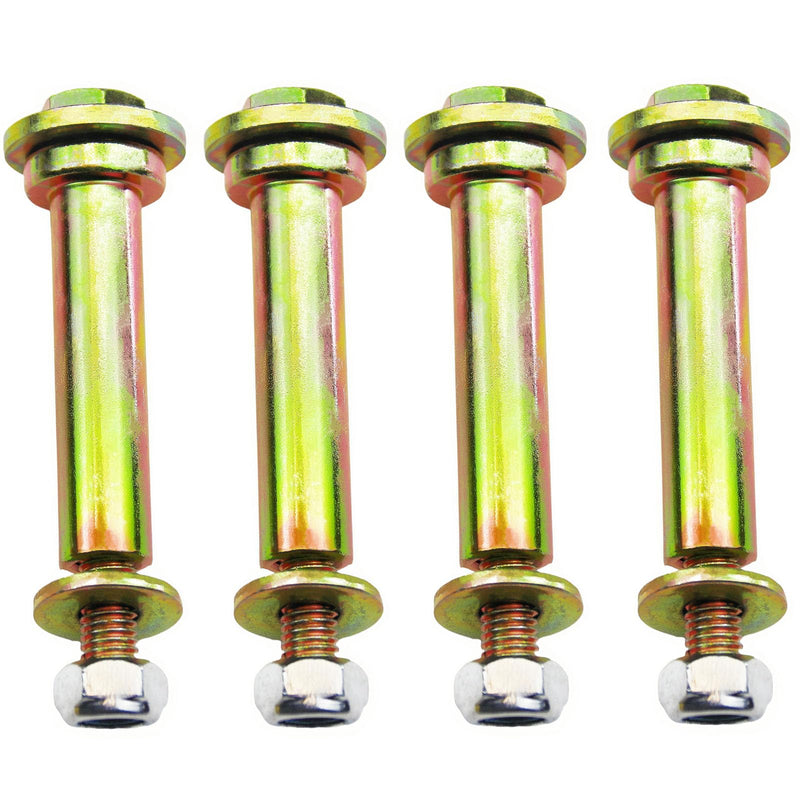 4 Pack Deck Wheel Bolts and locknut kit Compatible with Exmark Lawn mowers 103-3168 103-4051 1-603299 1-603602 PL7540 225-205,More 5/8" bore Wheel 4Pack 5/8"x 4-1/5"