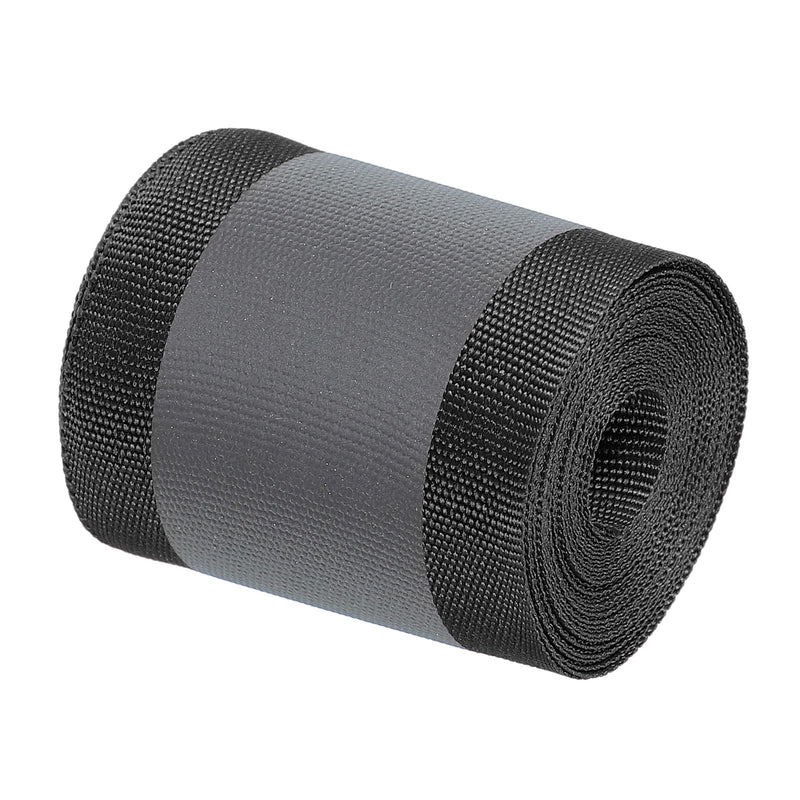 PATIKIL Reflective Tape Strip, 2" x 10FT High Visibility Reflective Strip Sew-on Reflective Tape DIY Safety Fabric Webbing for Bags Clothes Raincoats, Black 2"x 10FT