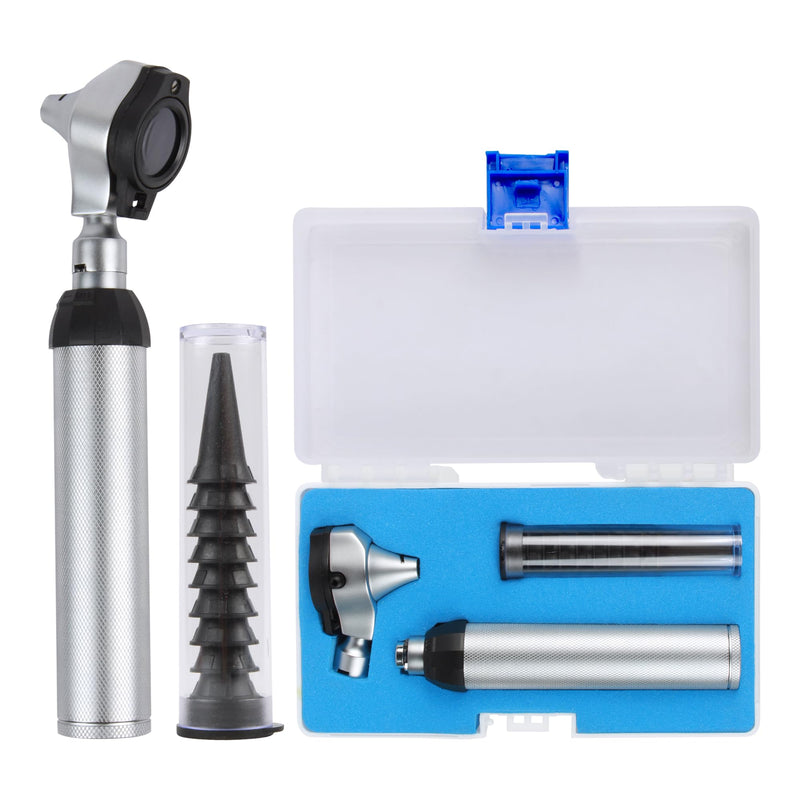 [Australia - AusPower] - Beta 2000 FiberOptic Otoscope with C Cell Battery Handle Set Fiber-Optic LED Otoscope with 10 Disposable Tips/Medical School kit 