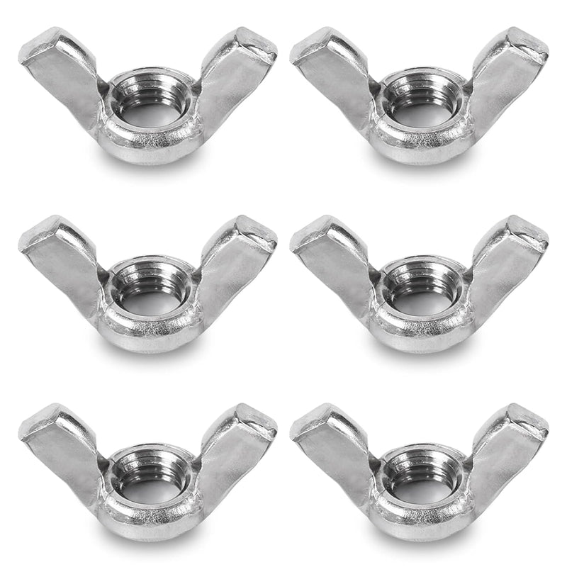 [Australia - AusPower] - 20 Pack 1/4"-20 Wing Nuts,304 Stainless Steel Wing Nuts,Hurrican Screws Hand Twist Tighten Ear Wingnuts Fasteners Parts, Butterfly Nut 