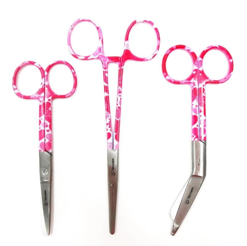 Nurse Scissors Set "Pink Love" - Bandage Scissors - Nurse Scissors Set - Nurse Scissors - First Aid Scissors - Care Gift - Nursing Scissors - Bandage Scissors