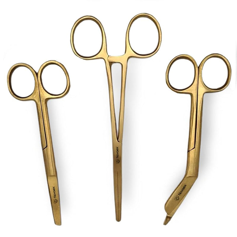 Nurse Scissors Set "Gold" - Bandage Scissors - Nurse Scissors Set - Nurse Scissors - First Aid Scissors - Care Gift - Nursing Scissors - Bandage Scissors