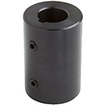 [Australia - AusPower] - SUMMIT COLLARS RC-075-KW Rigid Coupling – 3/4" Bore, 1-1/2" OD, 2" Length – Black Oxide Steel with 5/16-18 x 3/8 Set Screw – Heavy-Duty Shaft Coupler for Motors, Gearboxes & Industrial Applications 