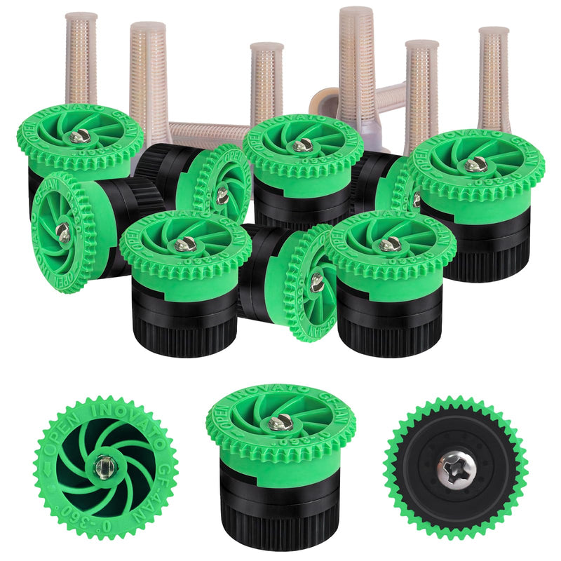 [Australia - AusPower] - 10 Pieces Variable Arc Nozzle, Sprinkler Heads Replacement Compatible With Pop Up Sprinklers Adjustable 0° - 360° Full Circle Pattern Spray Nozzle for Garden Lawn Irrigation (4AN) Arc Nozzle-4VAN 