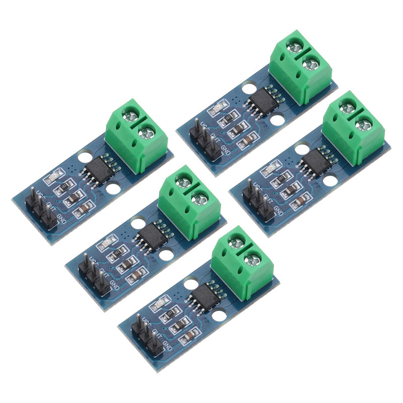 QUARKZMAN ACS712 Current Sensor Module 30A Range Hall Effect Current Sensor Current Measurement AC/DC for Current Detection Pack of 5 | Hall-effect current sensor, for current detection
