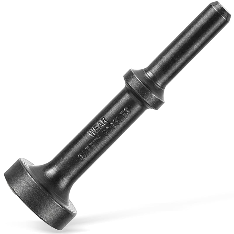 [Australia - AusPower] - 1" x 4" Smoothing Air Hammer Bit, Pneumatic Air Hammer Attachment 0.401'' (10mm) Shank Heavy Duty Air Hammer Chisels, Flat Head punch 1.0 