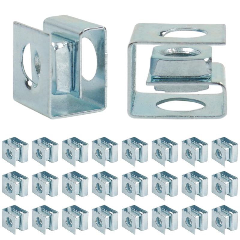 [Australia - AusPower] - 25 PCS Slide-on Cage Nuts, U Type Cage Nut, M6 