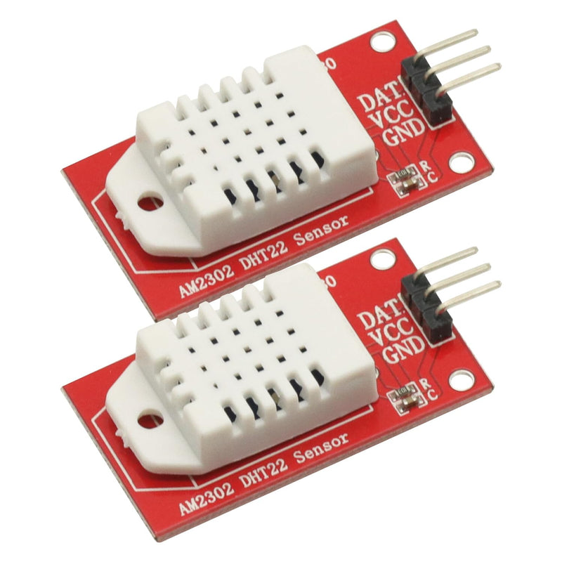 [Australia - AusPower] - 2 Pcs AM2302 DHT22 Digital Temperature and Humidity Sensor Module 5V Single Bus Interface for arduino,Temperature Humidity Sensor 