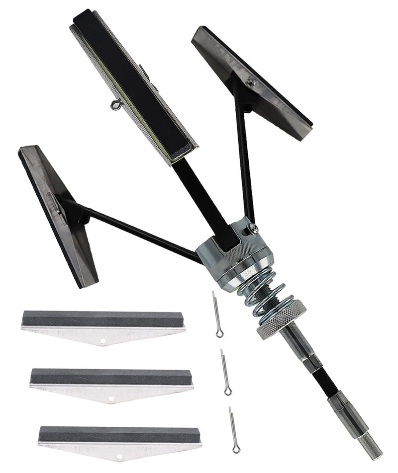 [Australia - AusPower] - Engine Cylinder Hone Tool 2"-7" Diameter Adjustable Deglazer with 3-Piece 4" Long Stones 220 Grit Kit 