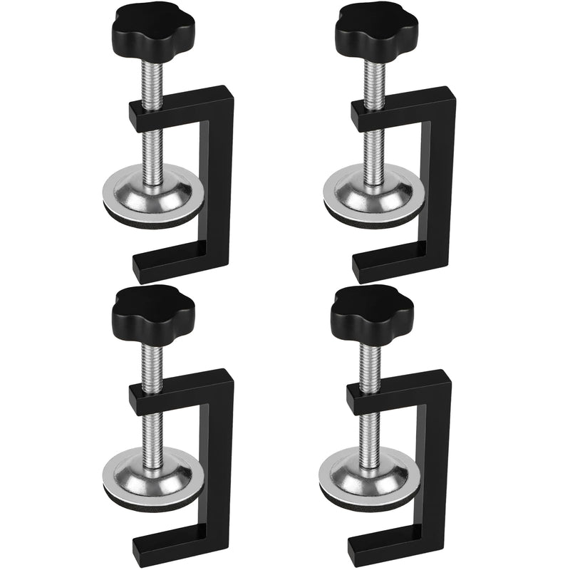 [Australia - AusPower] - 3 Inch C Clamp for Woodworking, Heavy Duty Steel C Clamps, Small C Clamps for Desktop Workpiece Fixing (4 Pcs) 