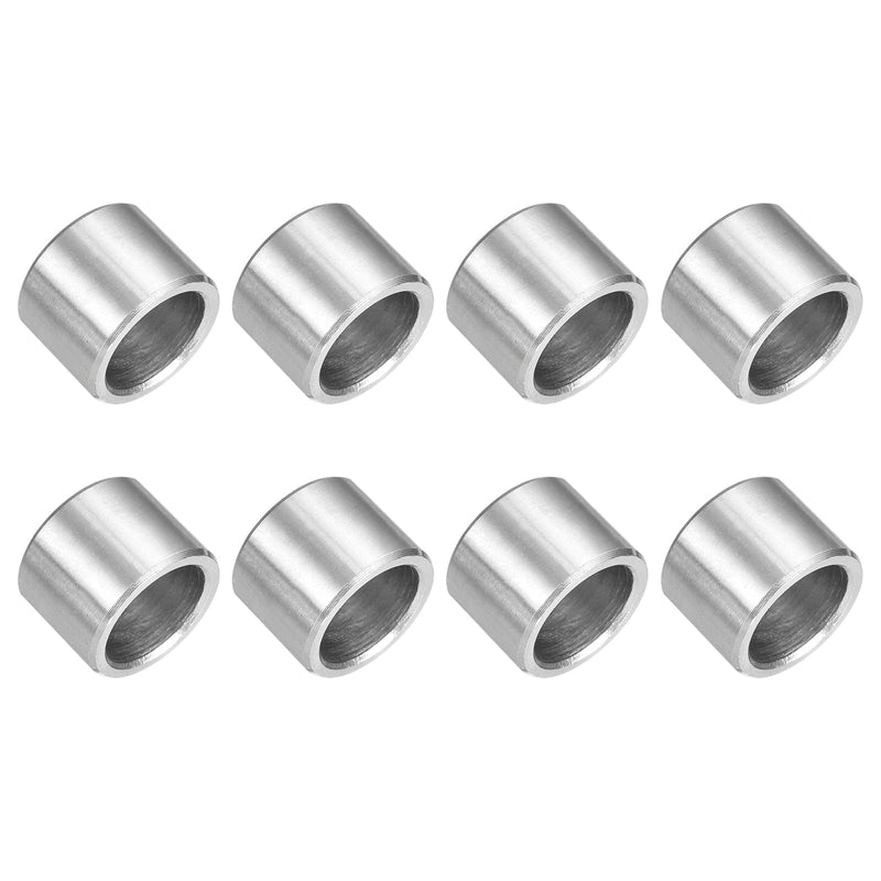 [Australia - AusPower] - uxcell 8Pcs 304 Stainless Steel Spacer 5/8" OD x 1/2" ID x 1/2" Length(16x12x13mm) Screw Standoff Bushing Plain Finish Unthreaded Round Metal Spacer for M3 Screws Bolts and Rods, Silver 16x12x13mm 
