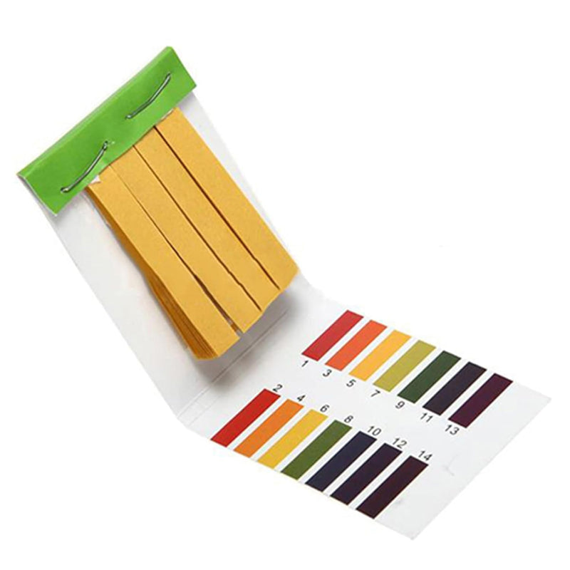 [Australia - AusPower] - 1Pack pH.1-14 Test Paper Extensive Test Paper Litmus Test pH Test with Storage Case for Saliva Urine Water Soil Testing Pet Food and Diet pH Monitoring Lab Consumables Lab Supplies 