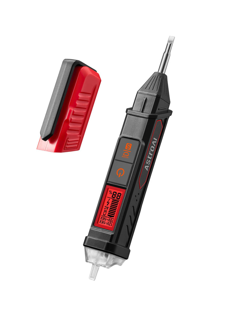 [Australia - AusPower] - Voltage Tester with Screwdriver Non-Contact Dual Range AC 12V/70V-1000V and Clamp Meter 4000 Counts 