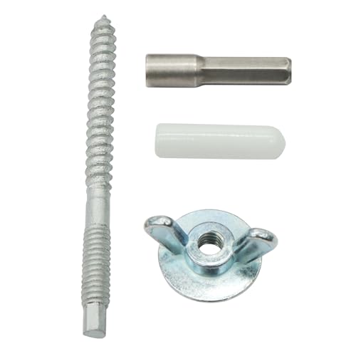 Xadnitu 30-pack 1/4"-20 x 2-1/4" hurricane anchors for window board panel shutter mounting and fastening