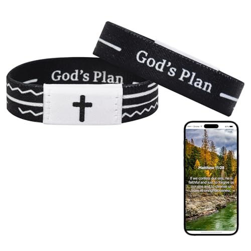 Bible Verse Bracelet - Inspirational Christian Jewelry for Women, Men, Teens - 10 Emotional Themes - Daily Scripture Learning & Faith Gift for Birthdays, Baptism, Easter Bible Verse Bracelet