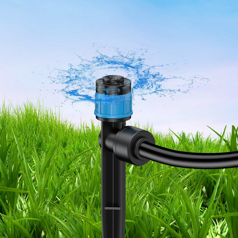 [Australia - AusPower] - Pawfly 30 Pcs Push-to-Fit Drip Irrigation Emitters with Adjustable 360 Degree Water Flow Irrigation Drippers Drip Emitters Sprinklers with Stake Drip Irrigation System Parts for 1/4 Inch Tubing 30PCS Drip Irrigation Emitters Sprayer 
