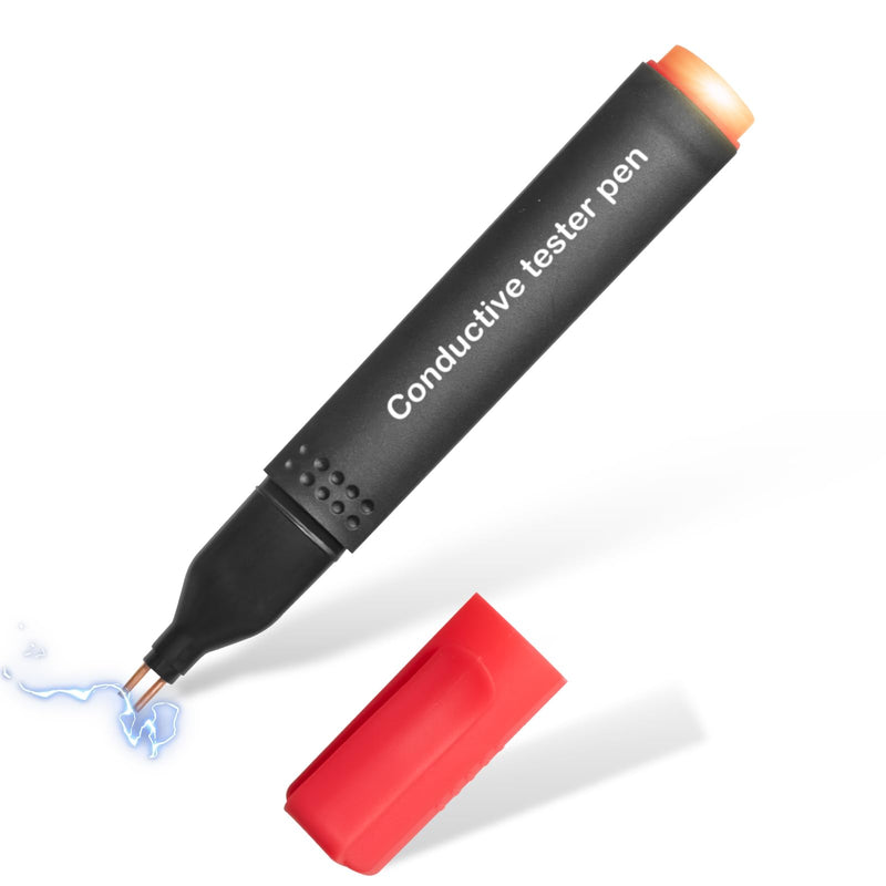 [Australia - AusPower] - Conductivity Test Pen, Non Contact Voltage Tester Pen, Grounding Tester for Grounding Mats Sheets Pillowcases, Wire Tester Electrical Tool for Ensuring Effective Connection 