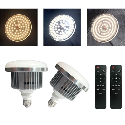 2 Pack 85W LED Softbox Light 2700-6500K Photography Light Bulb LED 85W 2