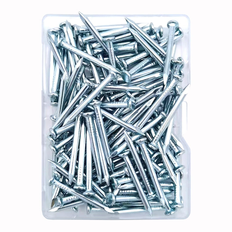[Australia - AusPower] - 110pcs 1 inch Galvanized Hardware Nails for Hanging Pictures,Good Hardness Picture Hanging Nails,Wall Nails,Wood Nails 1in(110pcs) 