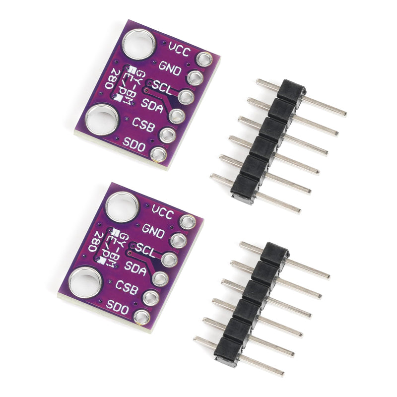 [Australia - AusPower] - Starry 2PCS BME280 3.3V Sensor Module Atmospheric Pressure Temperature Humidity Sensors I2C SPI Breakout GY-BME280 