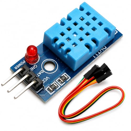 Usdrwam 6-piece DHT11 digital temperature and humidity sensor module set with sensor probes
