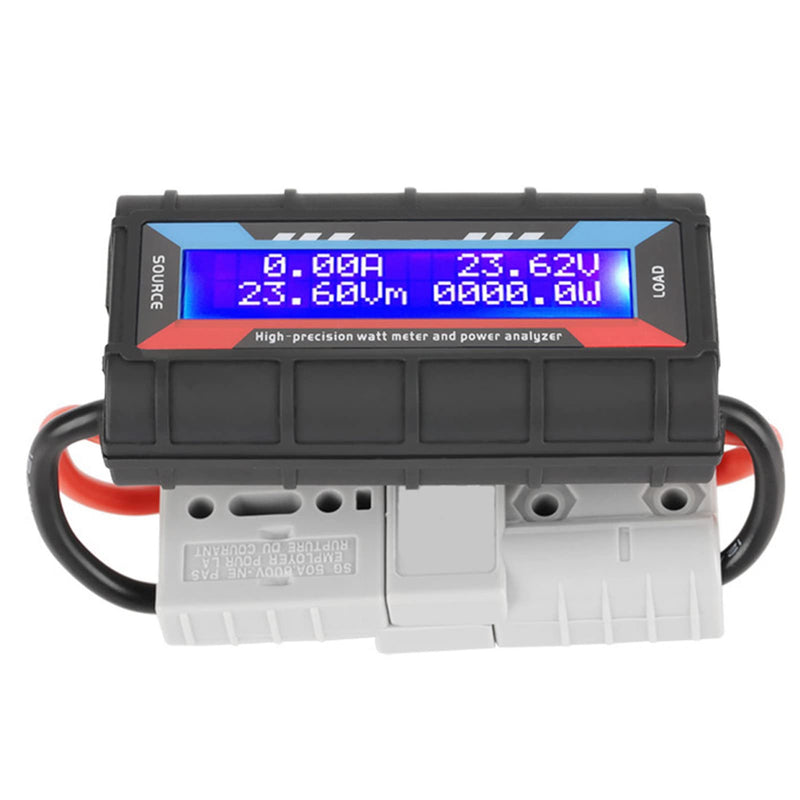 [Australia - AusPower] - High Precision Power Analyzer,DC Power Meter Amp Meter with LCD Screen for RC,Battery,Solar,Wind Power 