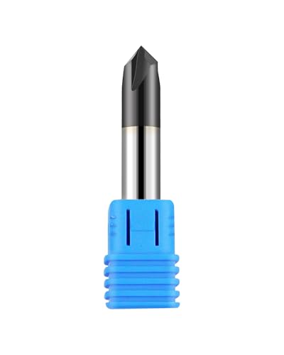 Generic 3/8-inch solid carbide double-end chamfer mill with 4-flute cutting edges