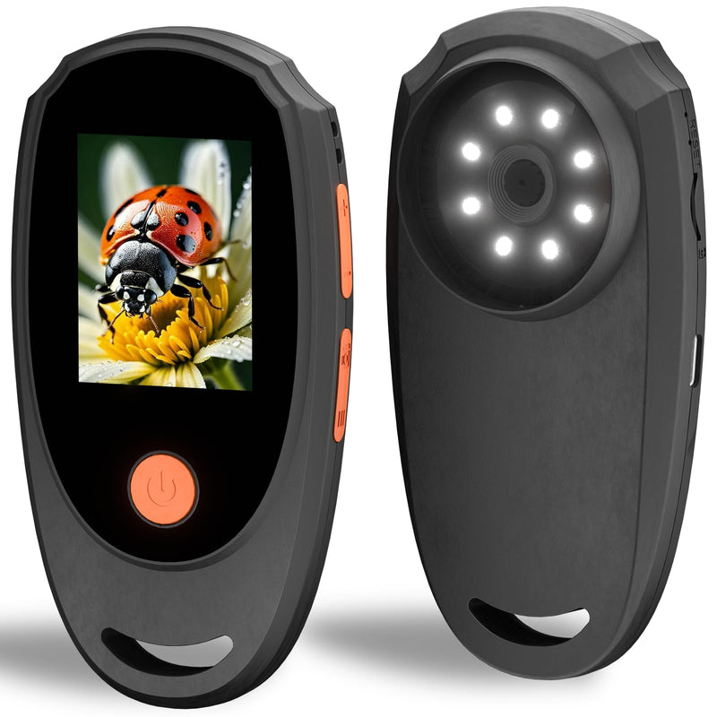 [Australia - AusPower] - Handheld Digital Microscope with 2.0 Inch IPS Color Screen, Portable Magnifying Glass for Kids, 400x Magnification, 8 Adjustable 3-Level LED Lights, USB Compatible with PC Windows and Mac OS 