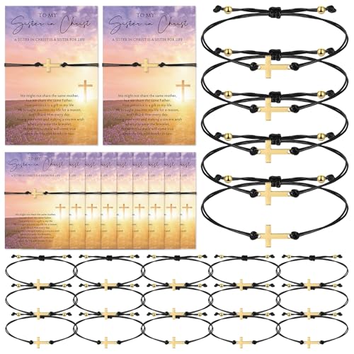 Landical Religious Cross Bracelets for Women Adjustable Jewelry 10