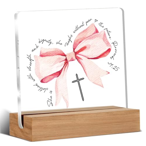 Christian Gifts, Religious Gifts for Women Girls, Jesus Gift Home Decor Office Desk Sign Keepsake D