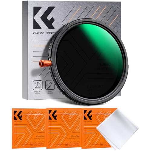 K&F CONCEPT 46mm Black Diffusion 1/4 & Variable ND2-32 & Polarizing-in 1