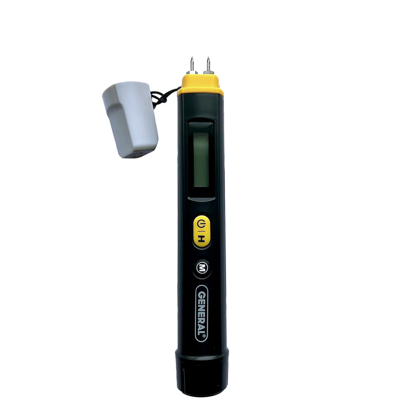 [Australia - AusPower] - General Tools Compact Digital Moisture Meter MMP100 – Pin-Style Tool Detects Moisture in Wood and Building Materials to Help Identify Targeted Moisture Levels and Prevent Water Damage 