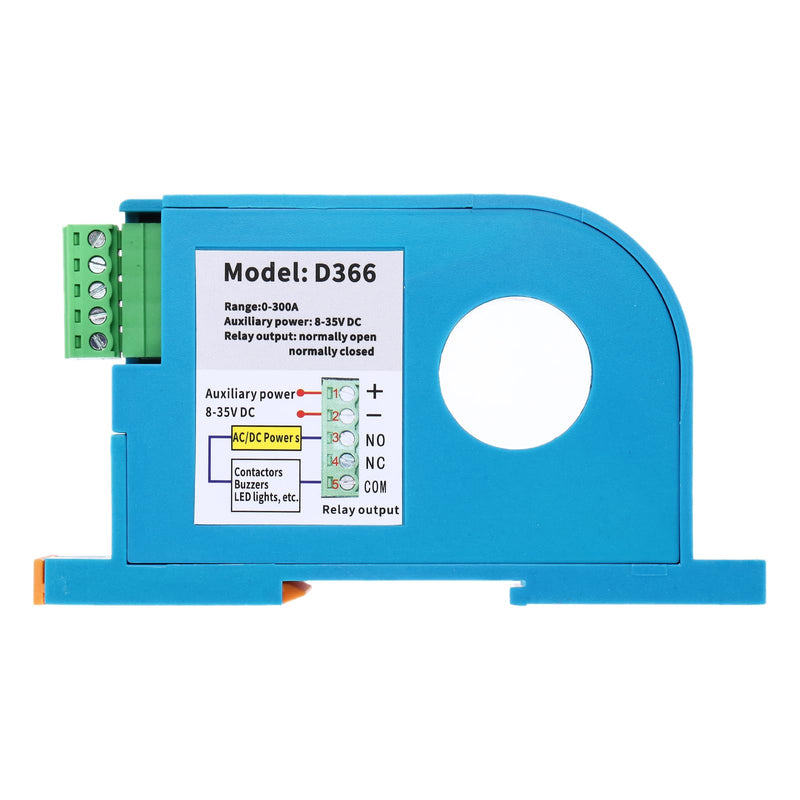 MECCANIXITY Miniature Current Switch 8-35V 0-300A DC Current Sensing Switch Sensor Monitoring Relay Adjustable Normally Open/Normally Close, D366