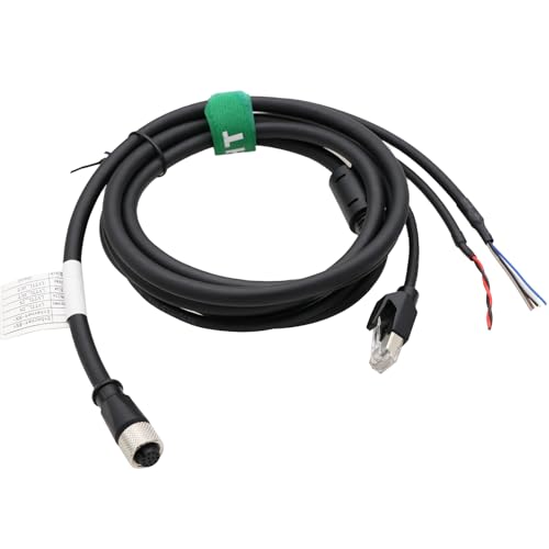 Cable for DJI Livox Mid-360 Avia HAP LiDAR Sensor to Computer Ethernet Power Function Debugging, 1 to 3 Splitter, M12 Aviation A-Coded 12 Pin Female Connector Flying Leads, 5m 5 m 1-to-3 splitter cable