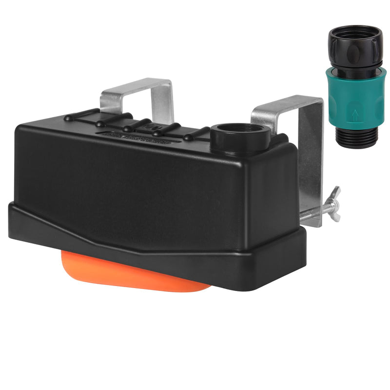 Water Trough Float Valve for Stock Tank,Water Tank Float Valve Level Control for Pond Farm Livestock Cattle Goat Horse Swimming Pool, Autofill Livestock Waterer with Hose Connector Stock Tank Float Valve with Connector-1PCS