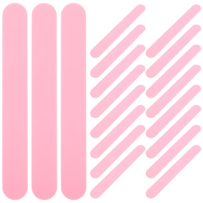 [Australia - AusPower] - 25pcs Tongues Depressors, Craft Sticks Plastic Tongues Depressor Sticks for Crafts,Scraper Spatulas Mouth Pink 