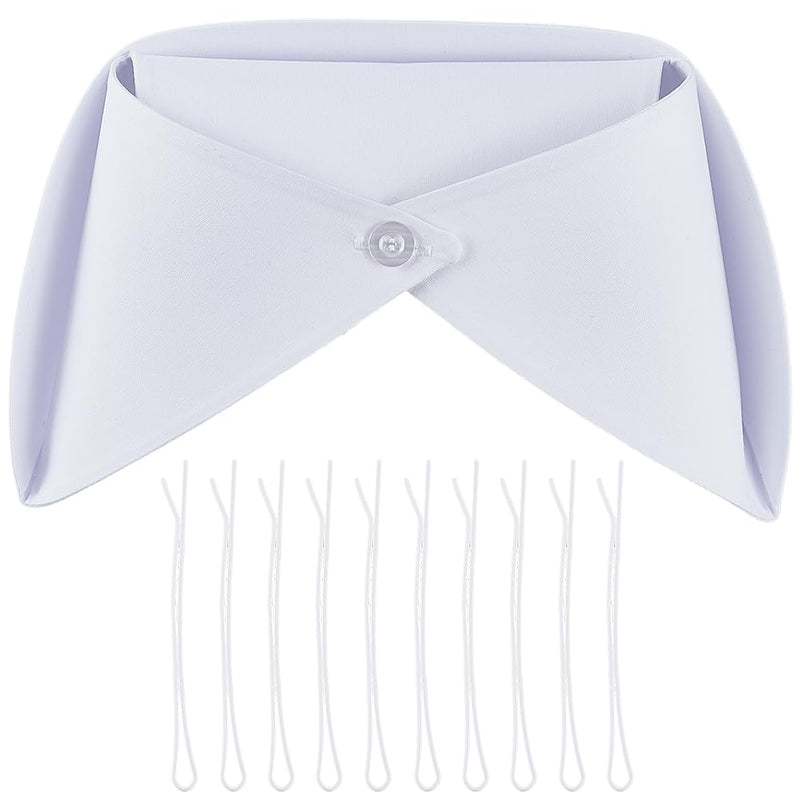 CREATCABIN Nurse Hat Headband White Nurse Cap with 10 Hairpins Female Nursing Caps Costume for Adults Cotton for Women Nursing Party Cosplay Accessories 39.5 x 17 cm