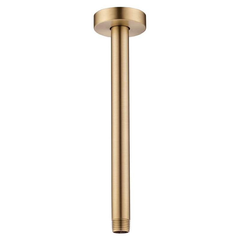 10 Inches Ceiling Mount Shower Arm and Flange, Champagne Bronze