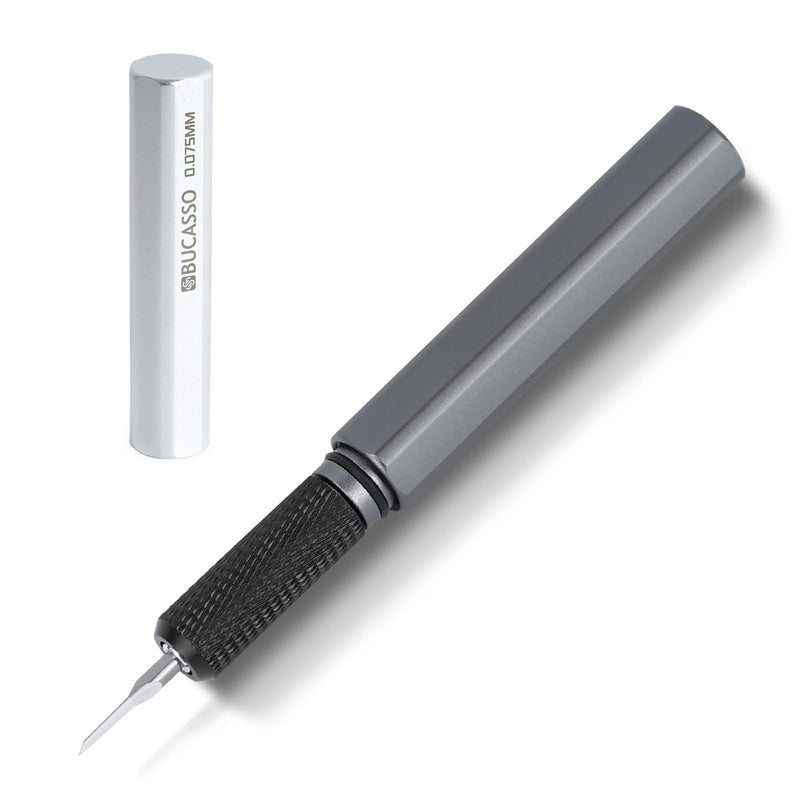 Model Scriber, Line Scriber with Tungsten Steel Blades, Model Scribing Tool for Modeling Hobby, RG Scale Model, Gundam Model Kit, Plastic Models, Resin GK Carved Engraved Lines (0.075MM) 0.075MM