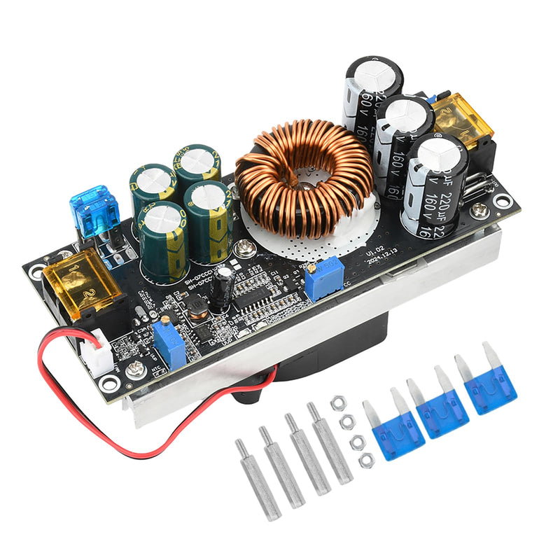 Aideepen Step Up Converter, 1200W 20A DC-DC Boost Converter, Constant Voltage and Constant Current Adjustable 14-85V to 14-120V 1200 W 20 A (upgrade)