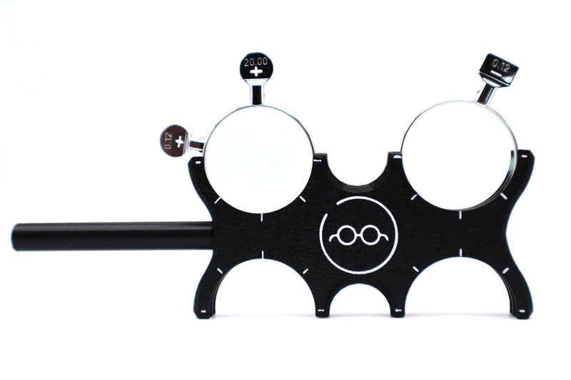 [Australia - AusPower] - Optometry 8 Slot Trial Lens Flipper Optometrist Tool for Trial Glasses Optical Ophthalmic Lens Flipper for Vision Testing & Vision Therapy Optician Tools Optometry Equipment (Black) Black 