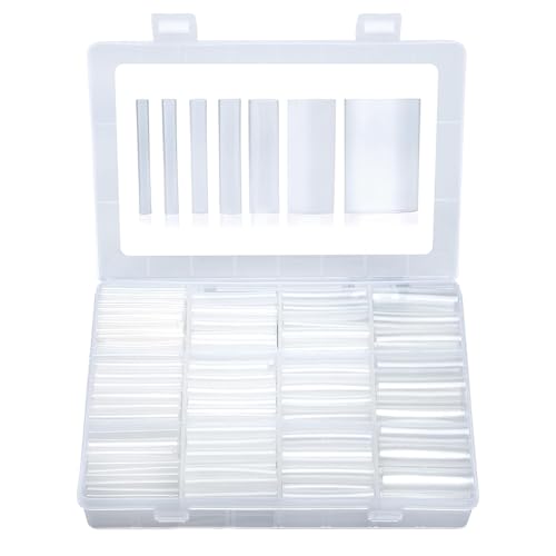 Offgridtec Heat Shrink Tubing Set 3:1, 275 Pre-Cut Pieces, 45 mm Length | Double-walled with adhesive coating, for cable insulation and solder joints, various diameters (transparent) transparent 45mm length