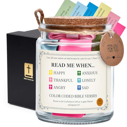 Bible Verse Jar,Stocking Stuffers,Christian Christmas Gift for Women Original