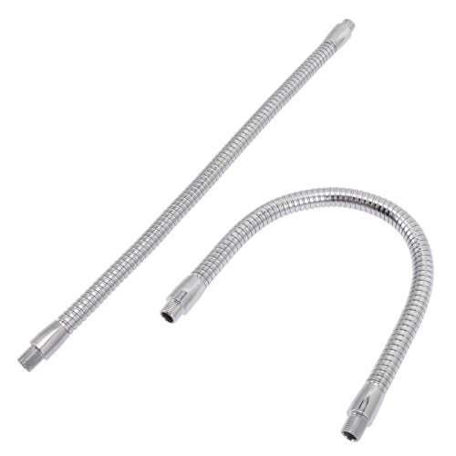 Flexible Gooseneck 11.81 Inch LED Light Holder with Thread Flex Arm for Table Lamps Reading Lamps and DIY Lighting with Adjustable Angle and Quick Release Base