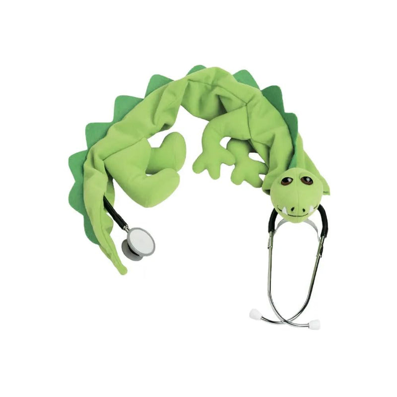 [Australia - AusPower] - Pedia Pals Dino Stethoscope Cover – Soft Washable Animal Design for Doctors and Nurses, Universal Fit Stethoscope Sleeve Cover Protects Tubing, Plush Stethoscope Animal Cover Reduces Patient Anxiety 
