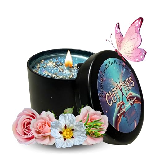 Cut Ties Spiritual Candle to Cut Cords, End Toxic Relationships, Break Unhealthy Attachments & Release Negative Energy | Energy Cleansing | Soy Candles Non Toxic | Sage Candle | Cleanse Your Home Small 4oz
